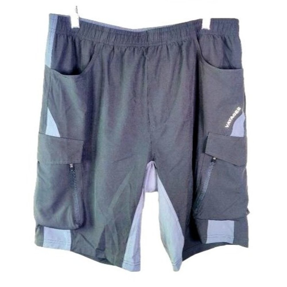 Vayager Bike Bicycle Athletic Shorts Black XL Padded Bottom